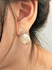 BUTTON PEARL 925 S.S EARRINGS #1608