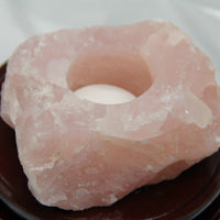 Rose Quartz Candle Holder #1964