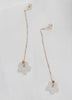 18K WHITE JADE EARRINGS #1448