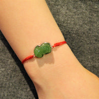 Siberian Jade Pixiu Bracelet #1809