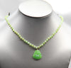 TOP GRADE BUDDHA SIBERIAN JADE BEAD NECKLACE #1815