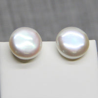 14K FRESHWATER PEARL EAR STUDS #1007