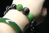 Jade and Obsidian Beaded Bracelet #2073