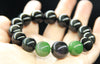 Jade and Obsidian Beaded Bracelet #2073