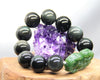 7" Pixiu & Obsidian Beaded Bracelet #2066