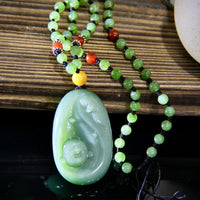 Chatoyant Buddha Jade Necklace #1011