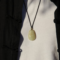 MONKEY WHITE JADE PENDANT #1748