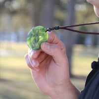 Jade PI Harmony Ruyi Cloud Dragon Pendant #1156