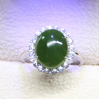 Jade Cabochon Ring #1602