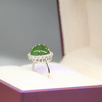 Jade Cabochon Ring #1602