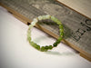 14k Gradient Green Jade Beaded Bracelet #1019