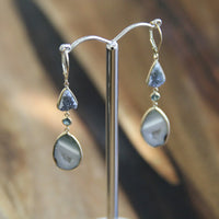 14k Natural Geode Earrings #18GE001