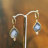 100% NATURAL GEODE EARRINGS 14K 天然晶洞耳饰 18GE003