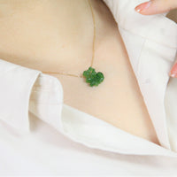 FU WORD APPLE GREEN PENDANT #1315