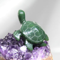 Hand Carved Jade Animals - Turtles #2309