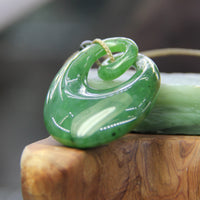 Canadian Nephrite Jade Pendant Necklace #1115