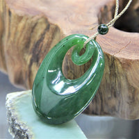 Canadian Nephrite Jade Pendant Necklace #1115