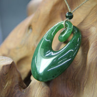 Canadian Nephrite Jade Pendant Necklace #1115