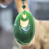 Canadian Nephrite Jade Pendant Necklace #1115