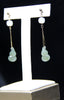 LIGHT SMOKE JADE EARRINGS #1428