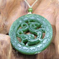 Canadian Jade Dragon Necklace #1139