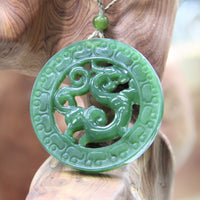 Canadian Jade Dragon Necklace #1139