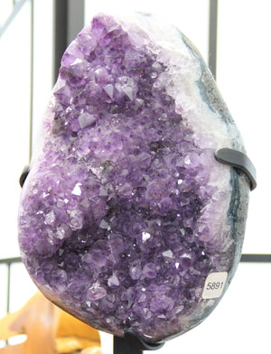 Dinosaur Egg AMETHYST ON METAL BASE 12.82KG #1582