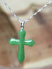 Canadian Jade Cross Necklace #1096