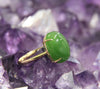 18K Top Grade Siberian Jade Ring  #1900