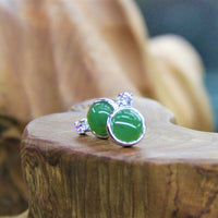 10mm Classic Jade Earrings #1075