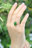 18K Top Grade Siberian Jade Ring  #1900