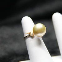 13.5~14mm South Sea Gold Pearl Ring #2051