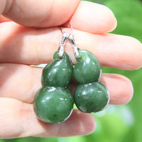 Canadian Jade Fulu Pendant Pair #1117