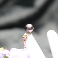 10mm Tahitian Saltwater Pearl Ring #1647