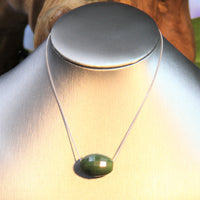 Canadian Jade Faceted Pendant Necklace #1801