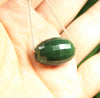 Canadian Jade Faceted Pendant Necklace #1801