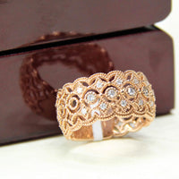 10k Diamond Wide Bang Ring #1624