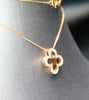 14k Four Leave Clover Diamond Pendant #1625