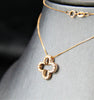 14k Four Leave Clover Diamond Pendant #1625