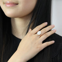 Eternal Grace White Jade Ring #1907