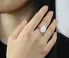 Top Grade White Jade Ring #1907