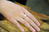 18K White Jade Ring #1908