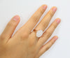 TOP GRADE WHITE JADE RING #1906