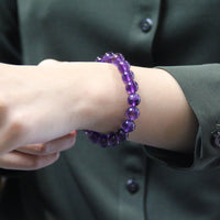 Extra Dark Amethyst Bracelet #1846