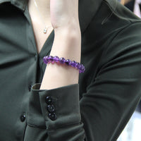 Extra Dark Amethyst Bracelet #1846