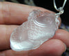 Rock Crystal Fish And Lotus Leave Pendant #1828