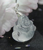 NATURAL ROCK CRYSTAL BUDDHA PENDANT #1826