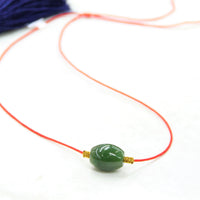 LUCKY CORD JADE PENDANT  #1163