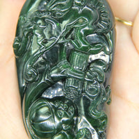 HAND CARVED JADE PENDANT #1771