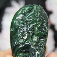 HAND CARVED JADE PENDANT #1771